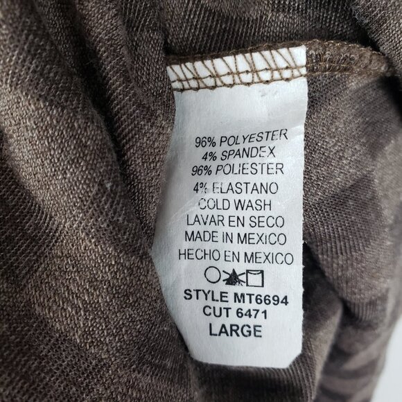 Three Bird Nest Poncho Split Button Neck Soft Cozy Brown Checkerboard Size Large - Picture 5 of 5